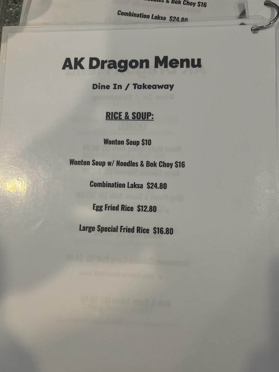 Menu Ak Dragon Malaysian Restaurant & Bar-6